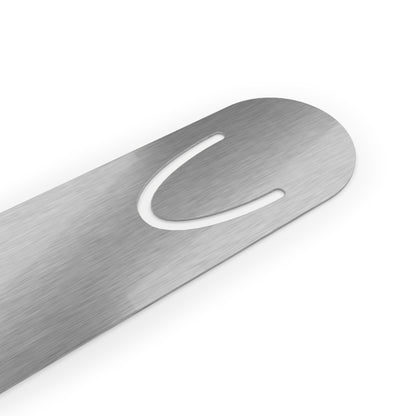Metal Bookmark — Vintage Black Cat Reading Design