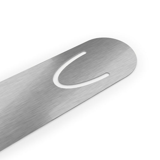 Metal Bookmark — Vintage Black Cat Reading Design